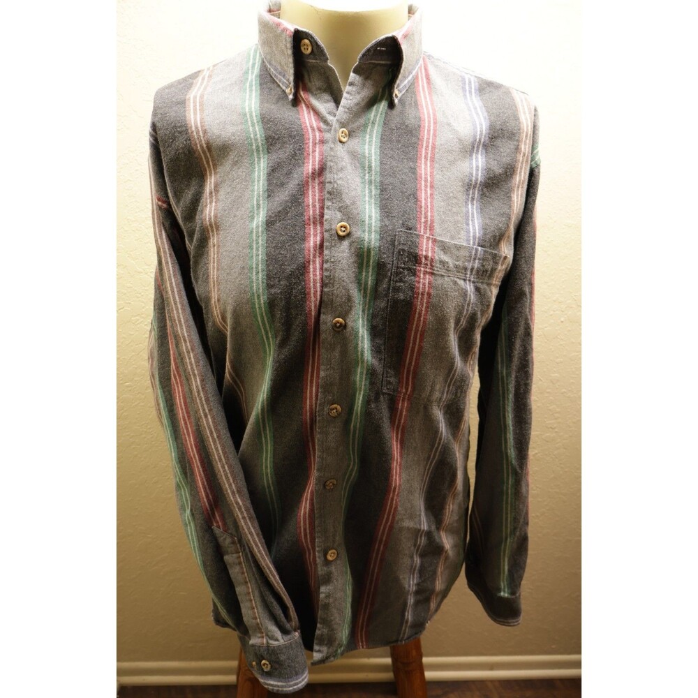 VTG Colours by Alexander Julian Long Sleeve Multicolor Plaid Button Up Shirt L